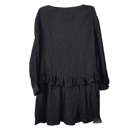 Zara Mini Ruffle Black Polka Dot Dress size XS - Picture 6 of 12